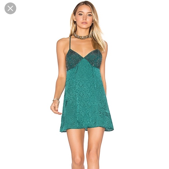 Free People Dresses & Skirts - Free People Shooting Star Slip in Green